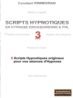 cover image of Scripts hypnotiques en hypnose ericksonienne et PNL N°3